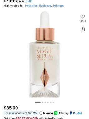 Charlotte Tilbury Magic Serum Crystal Elixir - White & Rose Gold
